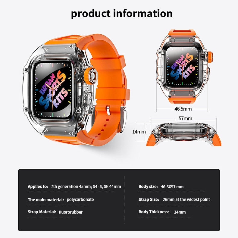 Glacier Transparent Apple Watch Case and Band