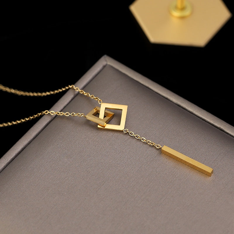 Geometric Element Necklace