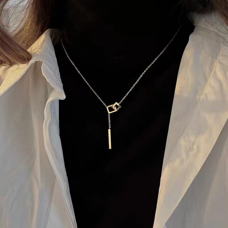 Geometric Element Necklace