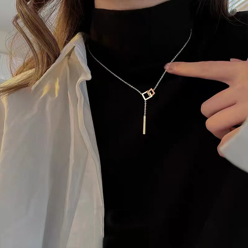 Geometric Element Necklace