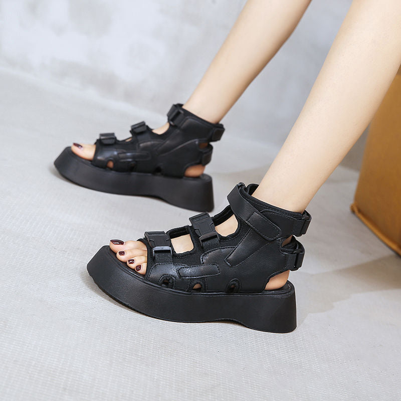 Women's Platform Chunky Wedge Shoes