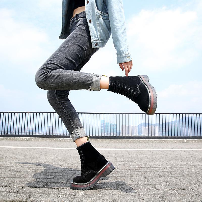 Women's Platform Martin Boots
