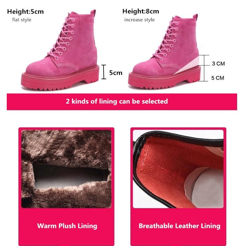 Women's Platform Martin Boots