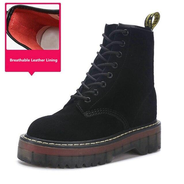Women's Platform Martin Boots