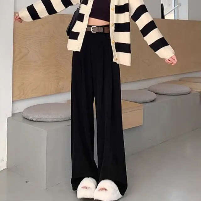 Corduroy Wide Leg Pants
