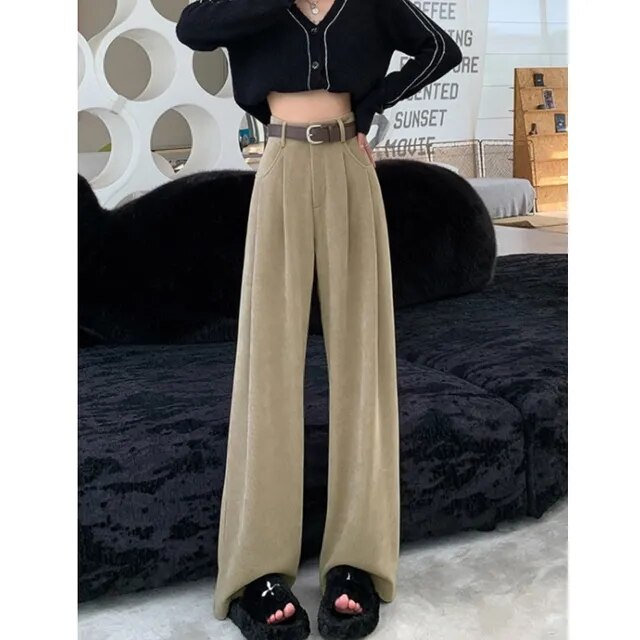 Corduroy Wide Leg Pants