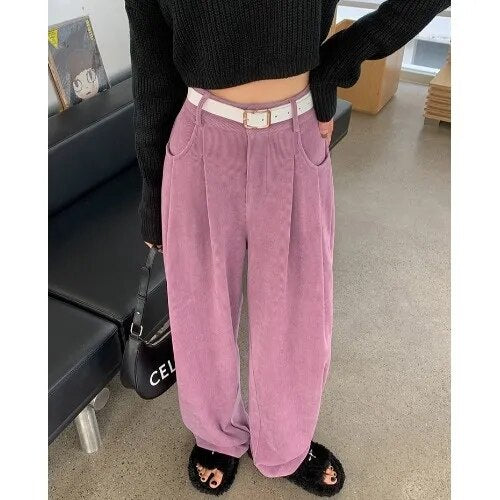 Corduroy Wide Leg Pants