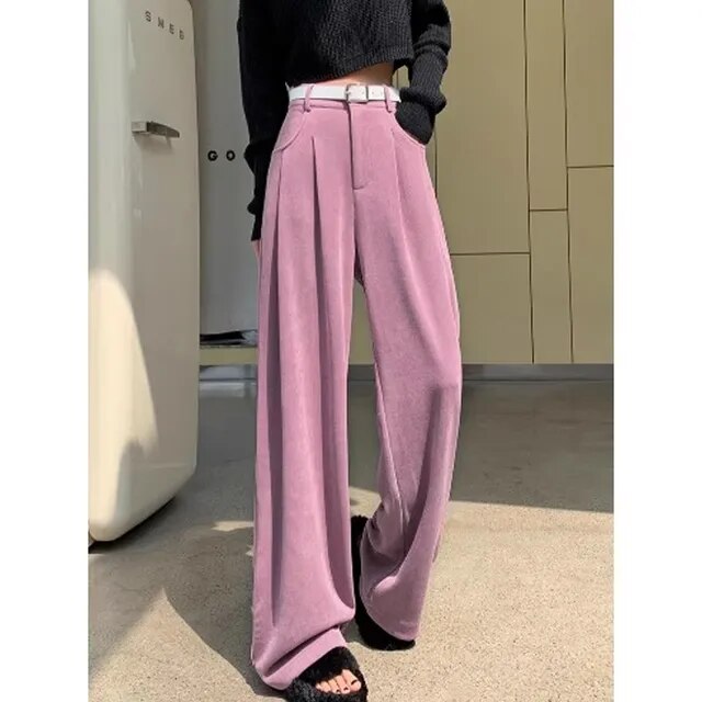 Corduroy Wide Leg Pants