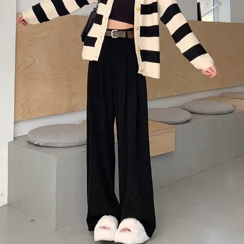 Corduroy Wide Leg Pants