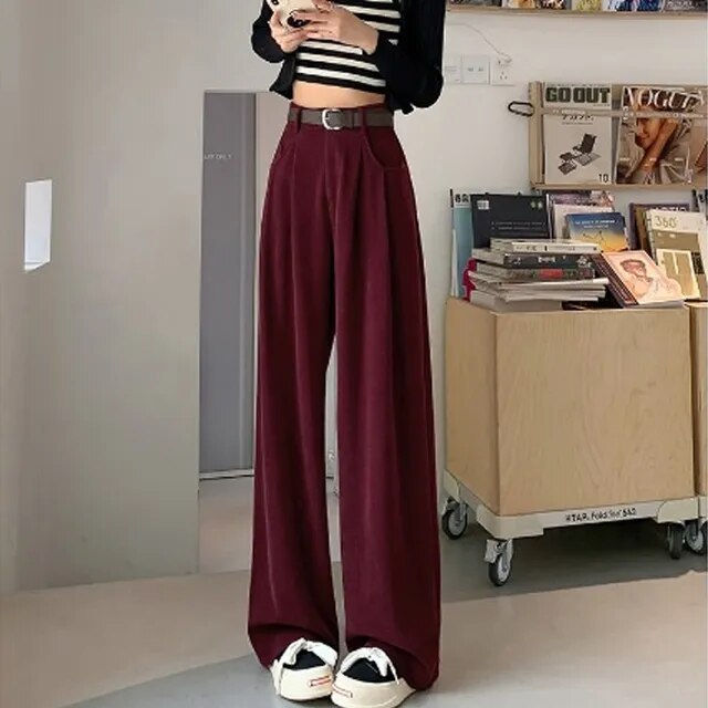 Corduroy Wide Leg Pants