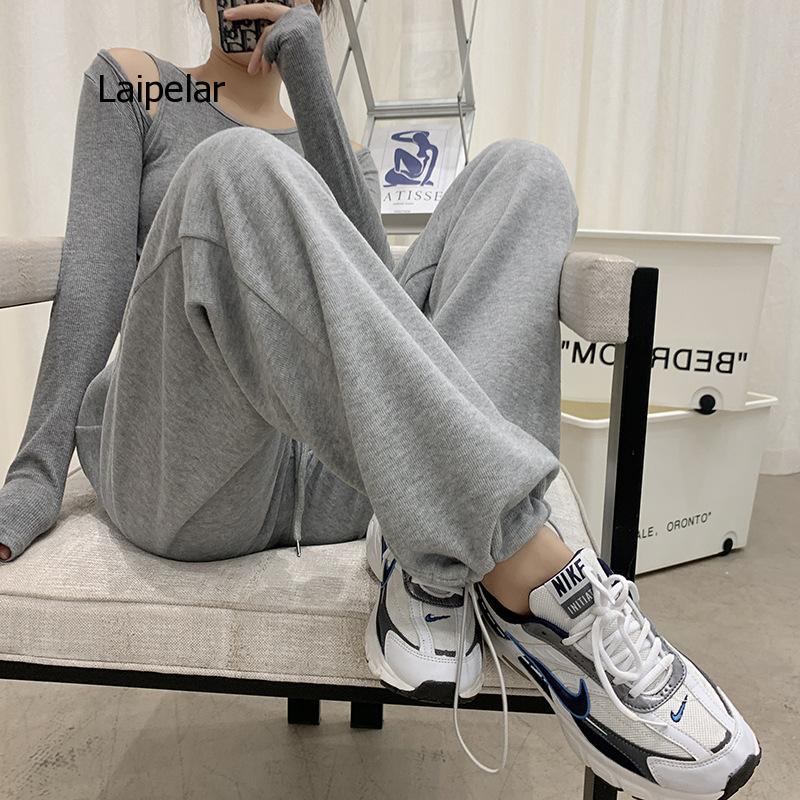 High Waist Drop Loose Street Pants