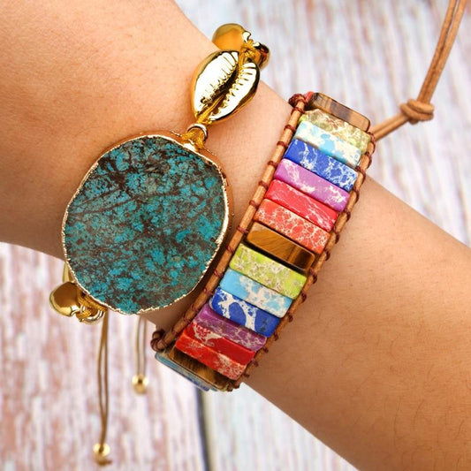 Natural Stone Chakra Bracelet