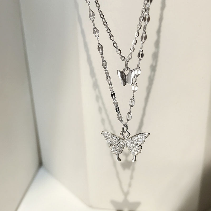 Sterling Silver Butterfly Necklace