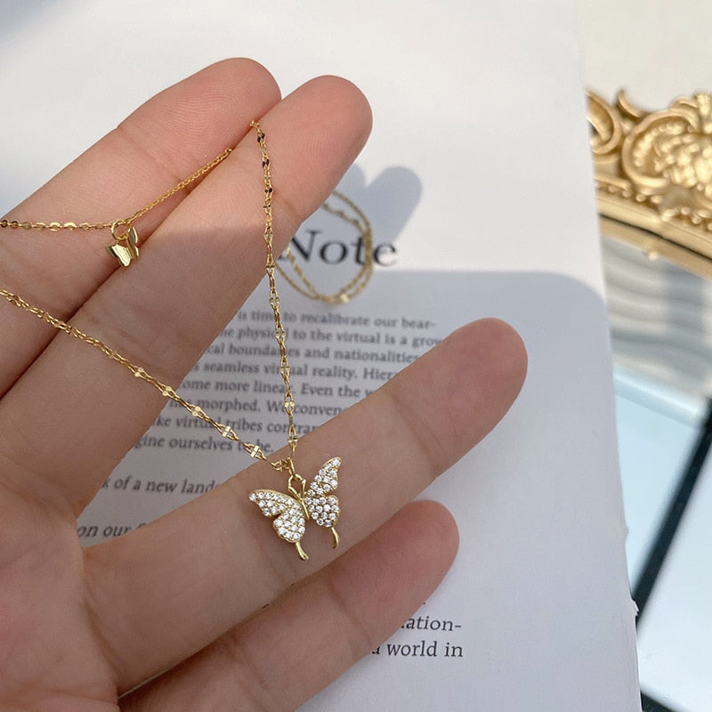 Sterling Silver Butterfly Necklace