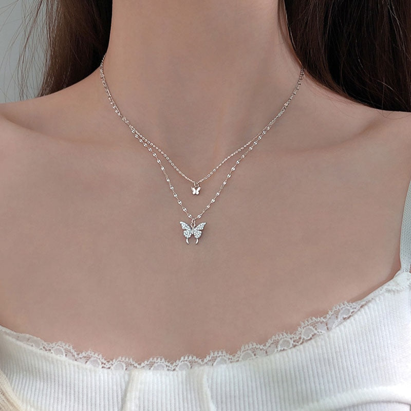 Sterling Silver Butterfly Necklace