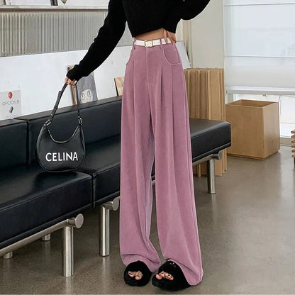 Corduroy Wide Leg Pants