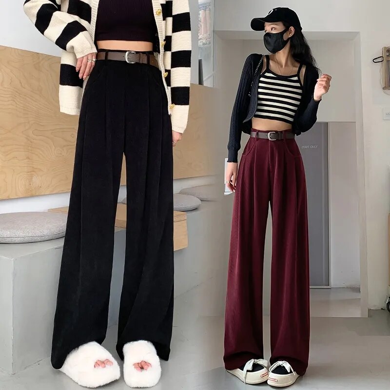 Corduroy Wide Leg Pants