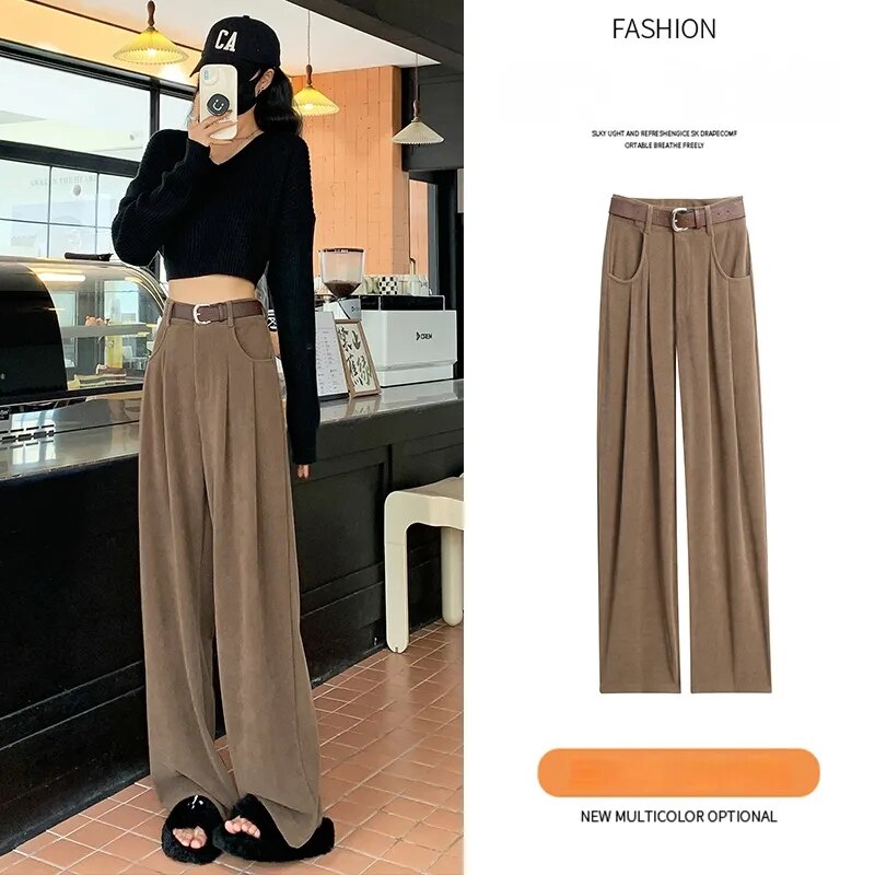 Corduroy Wide Leg Pants