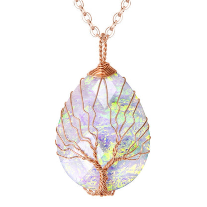 Tree of Life Copper Wire Wrapped Necklace
