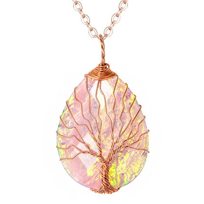 Tree of Life Copper Wire Wrapped Necklace