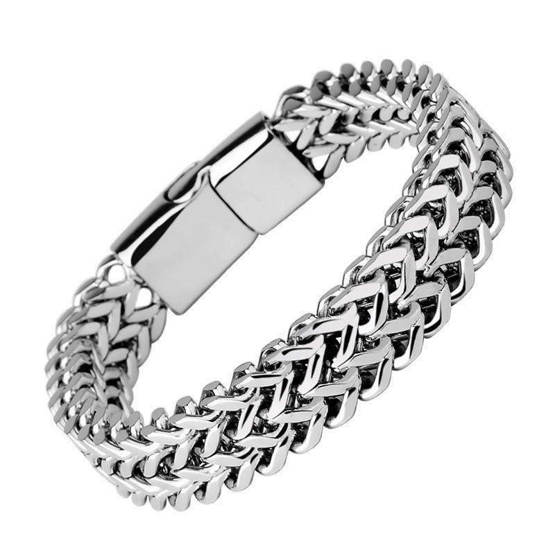 Men's Braided Stainless Steel Bracelet