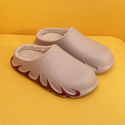 Men's Warm Street Flame Slippers