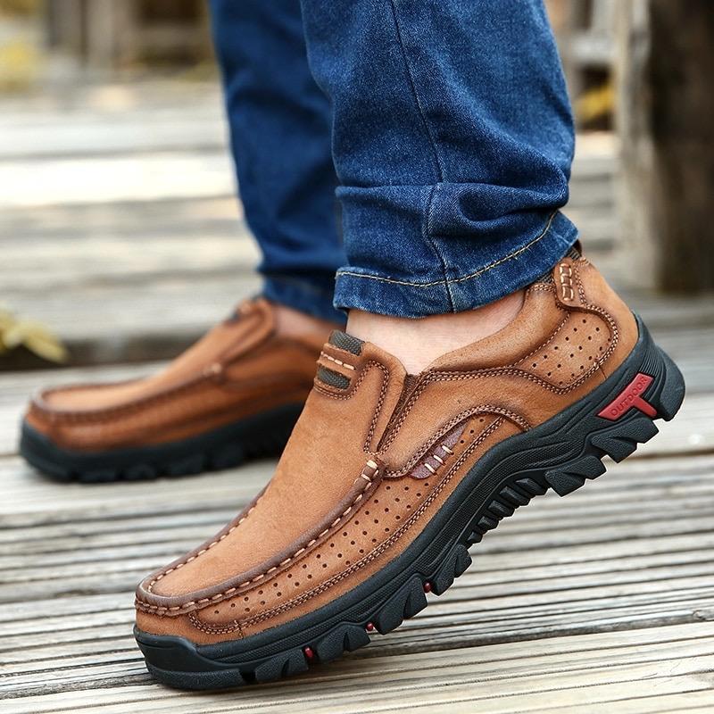 Men's Outdoor Leather Slip ons