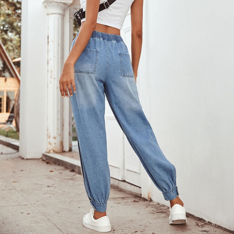 Women's Split Denim Pants