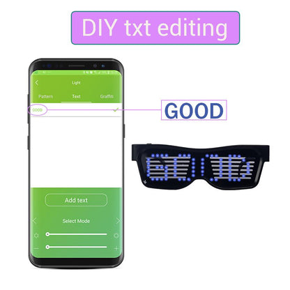 Magic Bluetooth Led Glasses APP Control