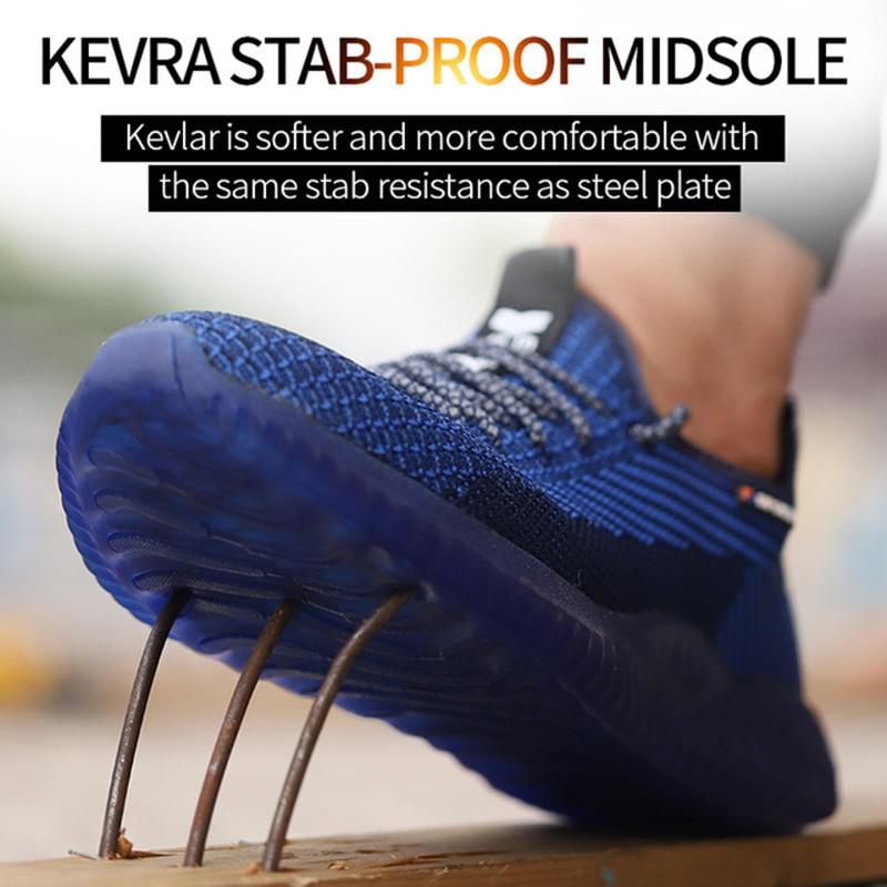 Flyknit Vamp Safety Shoes