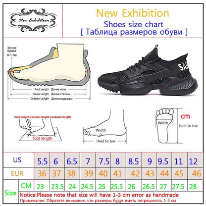 New exhibition Work Safety Shoes 2019 fashion sneakers Ultra light soft bottom Men Breathable Anti smashing Steel Toe Work Boots