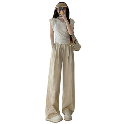 Women's Breathable Linen Wide Leg Pants