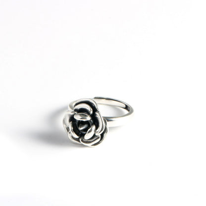 Rose Self-defense Ring Sterling Silver Adjustable