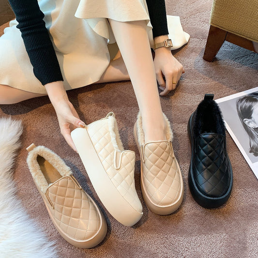 Slip On Fur Shoes