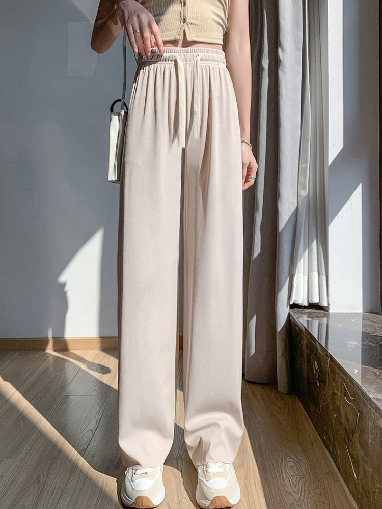 Women's Ice Silk Wide Leg Loose Pants