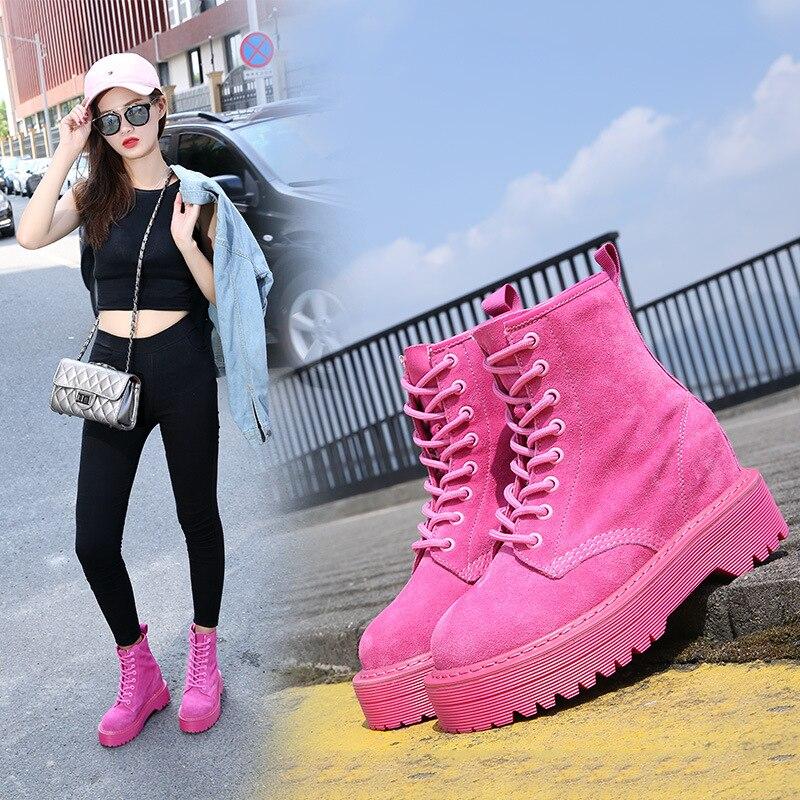 Women's Platform Martin Boots
