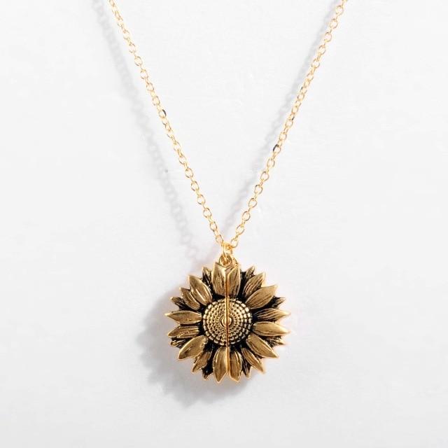 Sunflower You are my sunshine Necklace