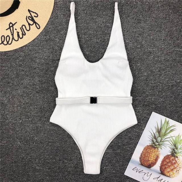 Women's X Buckle One Piece Swimsuit