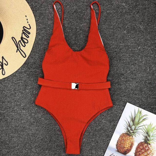 Women's X Buckle One Piece Swimsuit