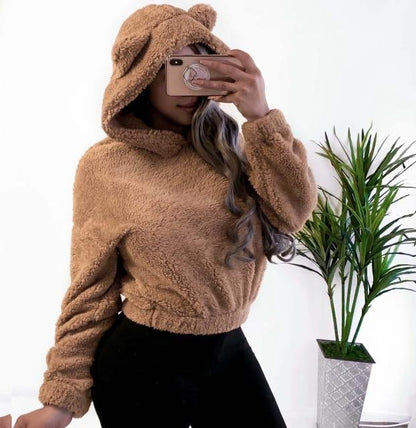 Women's Plush Teddy Pullover