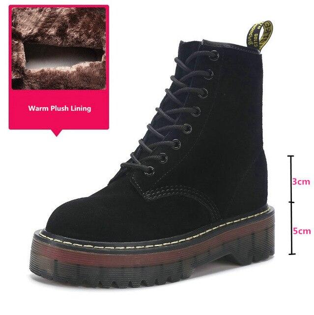Women's Platform Martin Boots