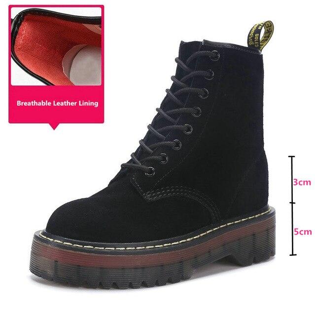 Women's Platform Martin Boots
