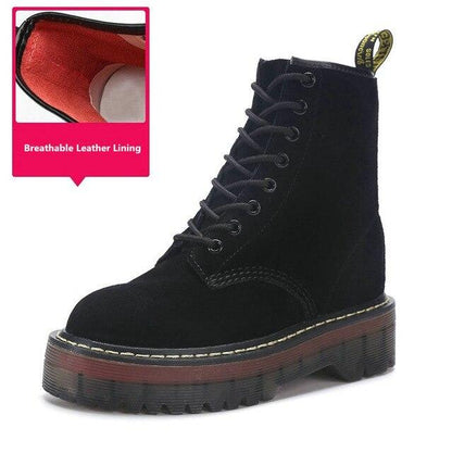 Women's Platform Martin Boots