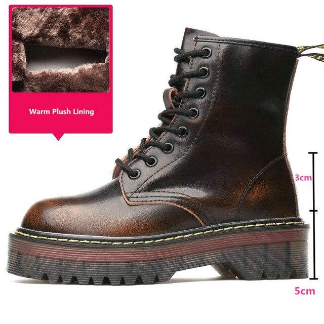 Women's Platform Martin Boots