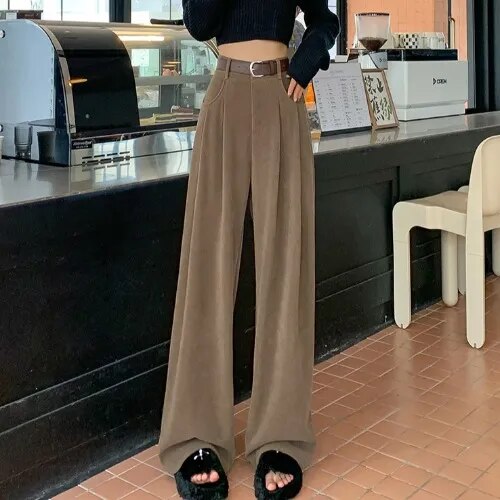 Corduroy Wide Leg Pants