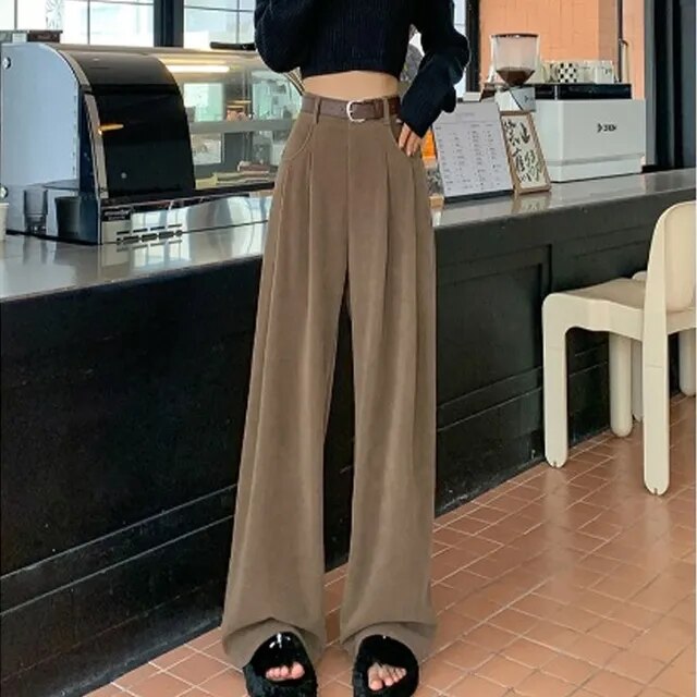 Corduroy Wide Leg Pants