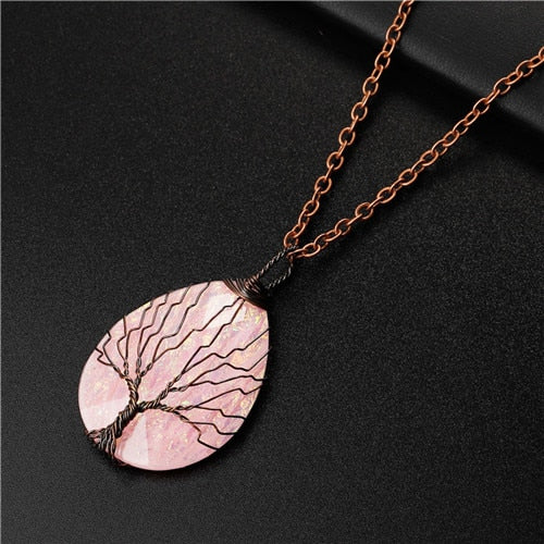 Tree of Life Copper Wire Wrapped Necklace