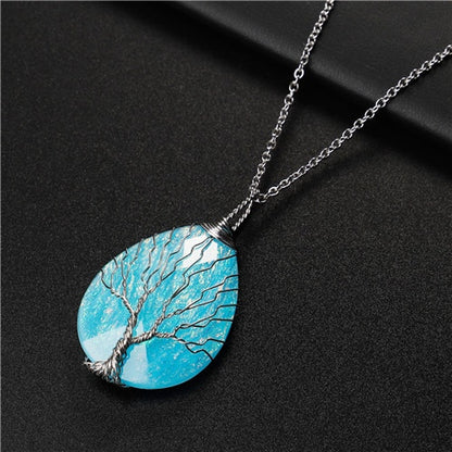 Tree of Life Copper Wire Wrapped Necklace