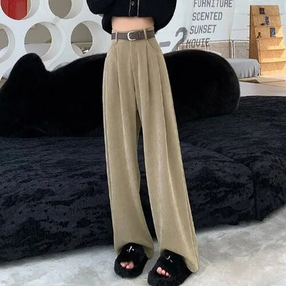 Corduroy Wide Leg Pants