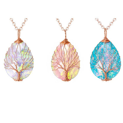 Tree of Life Copper Wire Wrapped Necklace